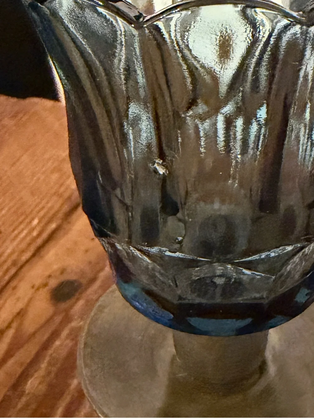 Three-Light Wall Sconce with Smoky Glass Shades